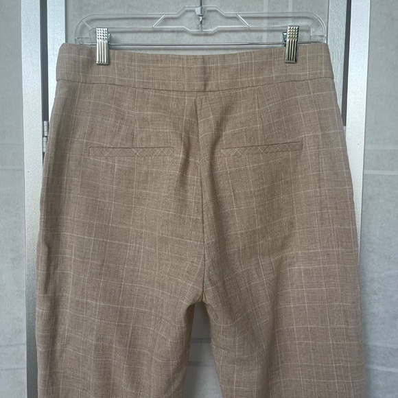 Veronica Beard Beige Plaid Renzo Pants sz 8 - Picture 4 of 9